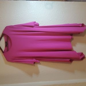 L&B Lucky & Blessed Hot Pink Asymmetrical Dress